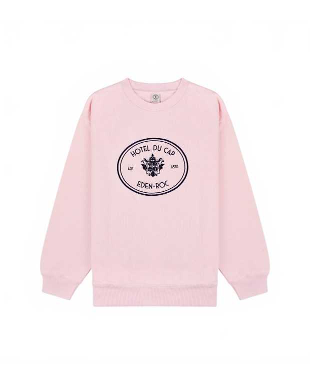 Eden Crest Embroidered Crewneck - Sporty And Rich - Pink Dolphin