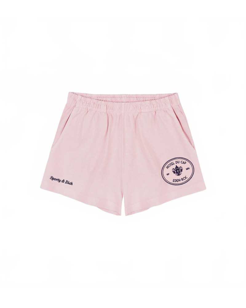 Eden Crest Embroidered Disco Short - Sporty And Rich - Pink Dolphin