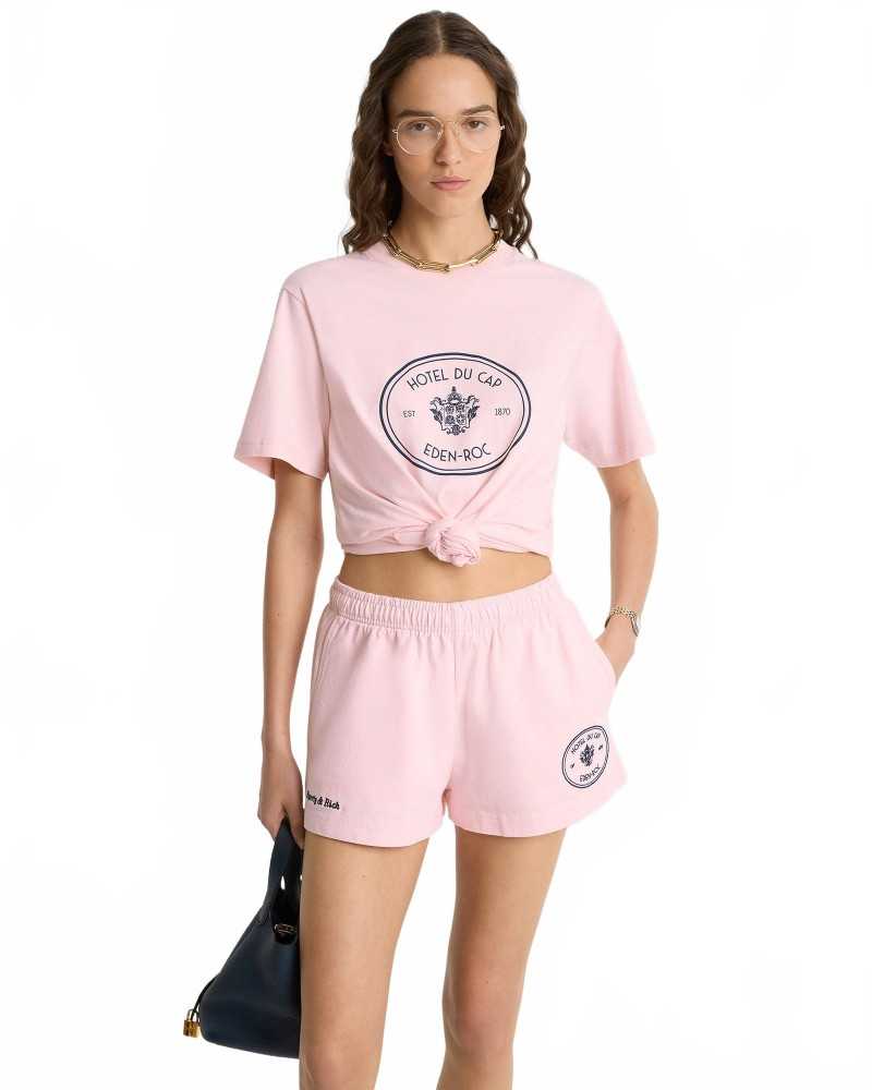 Eden Crest Embroidered Disco Short - Sporty And Rich - Pink Dolphin