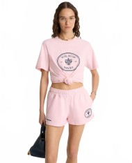 Eden Crest Embroidered Disco Short - Sporty And Rich - Pink Dolphin