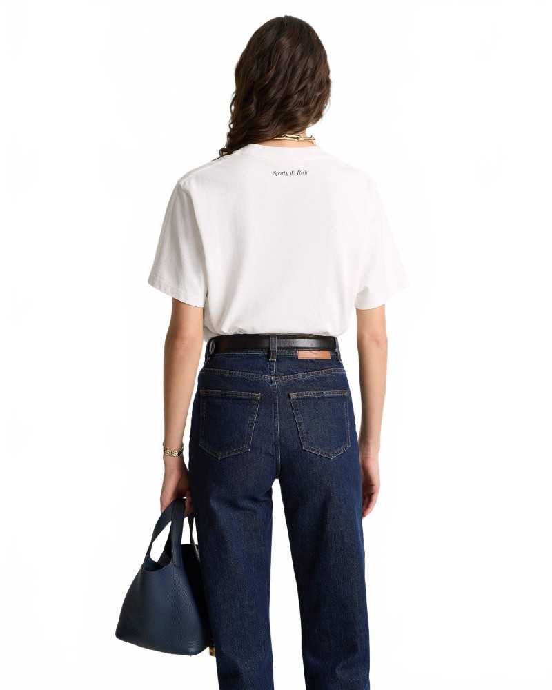 Eden Crest T-shirt - Sporty And Rich - White Eden Crest T-shirt - Sporty And Rich - White