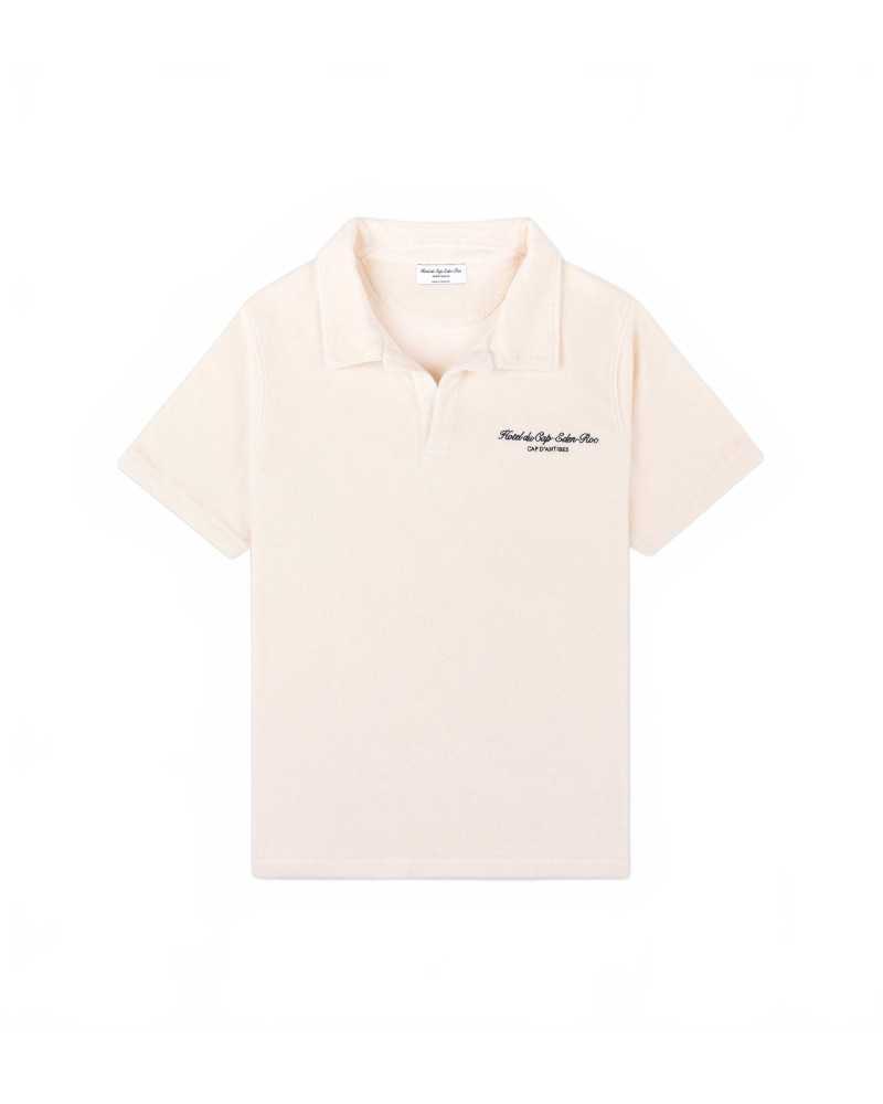 Eden Script Terry Polo - Sporty And Rich - Cream Eden Script Terry Polo - Sporty And Rich - Cream