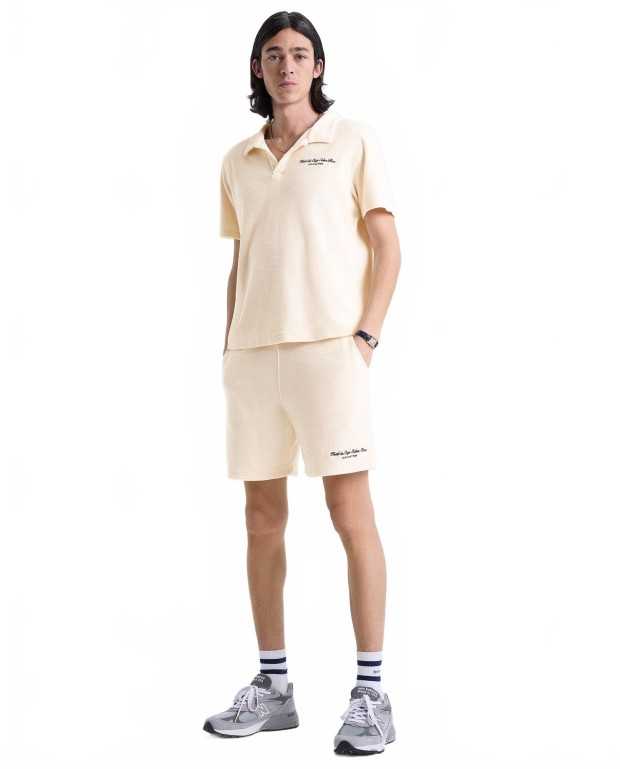 Eden Script Terry Polo - Sporty And Rich - Cream Eden Script Terry Polo - Sporty And Rich - Cream