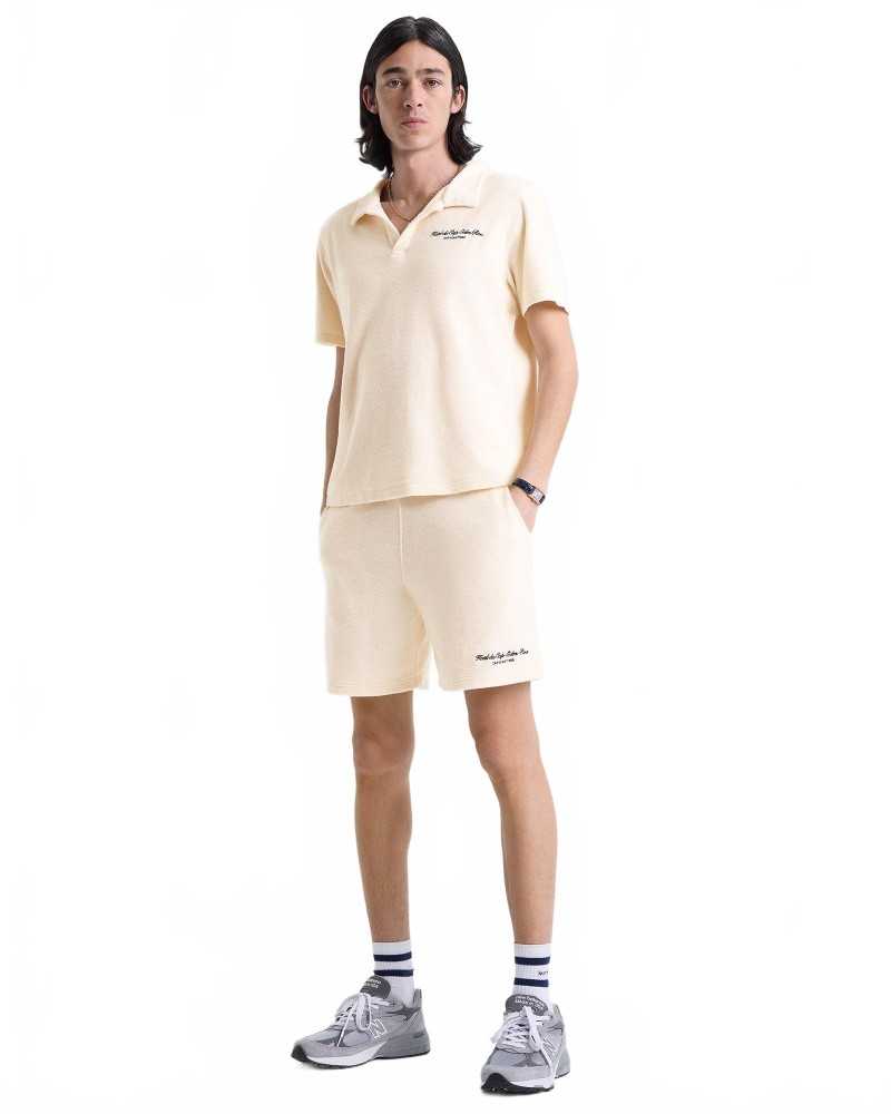 Eden Script Terry Polo - Sporty And Rich - Cream Eden Script Terry Polo - Sporty And Rich - Cream