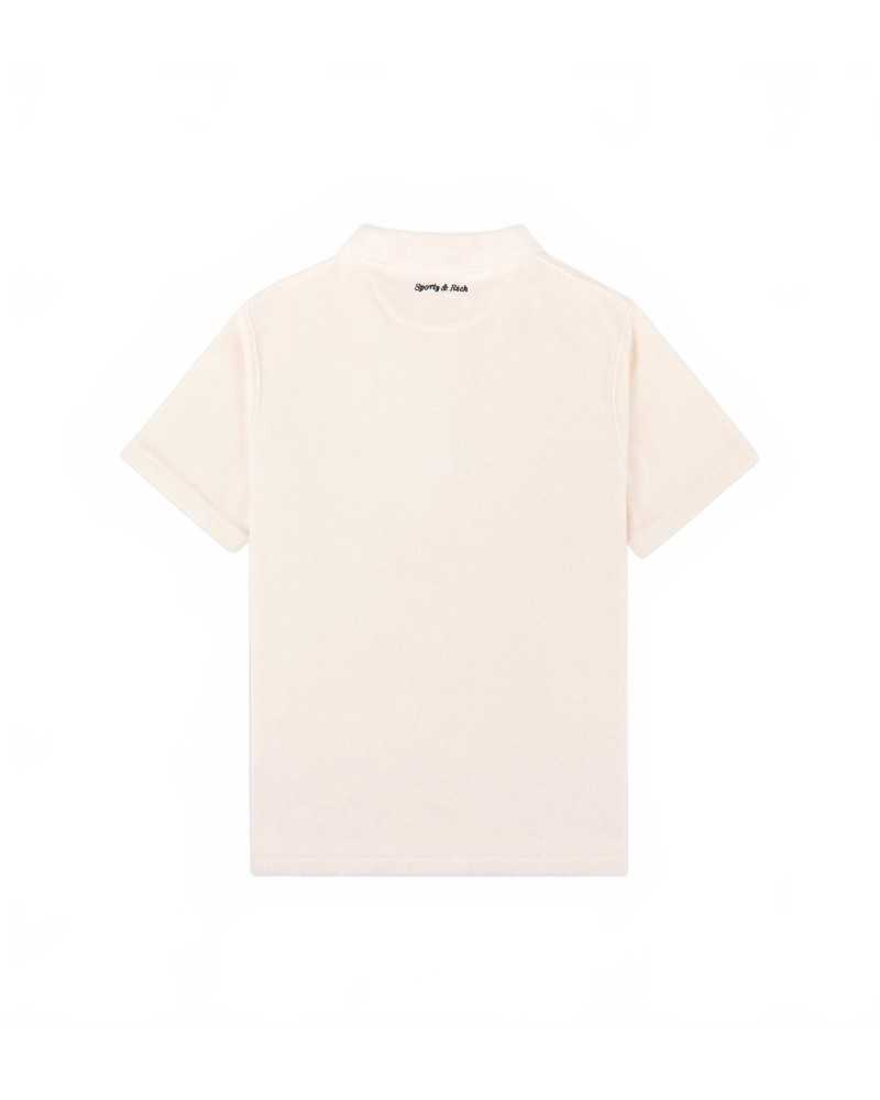 Eden Script Terry Polo - Sporty And Rich - Cream Eden Script Terry Polo - Sporty And Rich - Cream