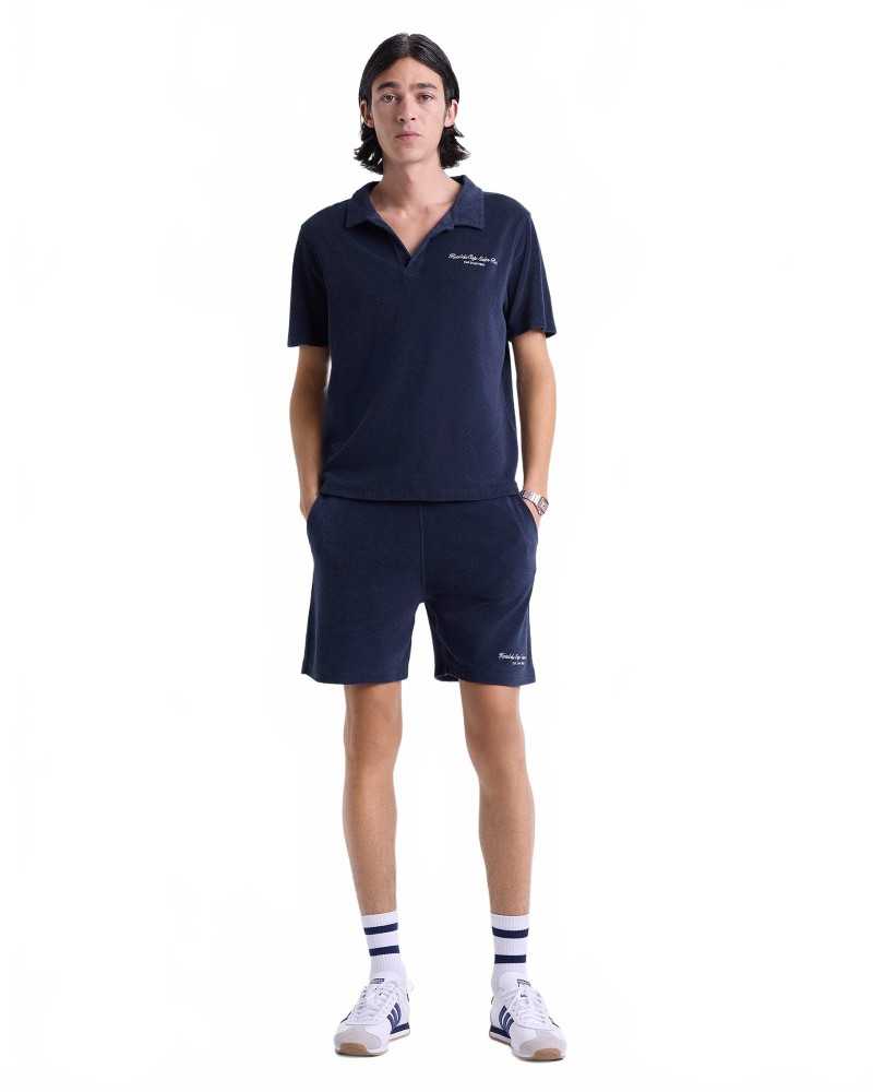 Eden Script Terry Polo - Sporty And Rich - Dark Navy Eden Script Terry Polo - Sporty And Rich - Dark Navy