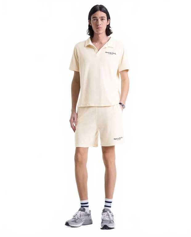 Eden Script Unisex Terry Short - Sporty And Rich - Cream Eden Script Unisex Terry Short - Sporty And Rich - Cream