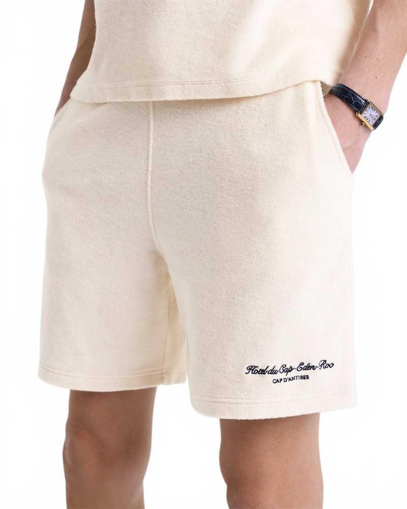 Eden Script Unisex Terry Short - Sporty And Rich - Cream Eden Script Unisex Terry Short - Sporty And Rich - Cream