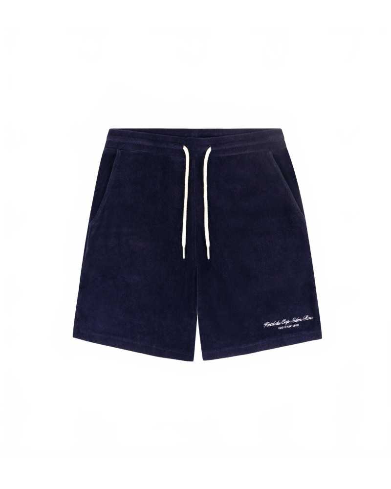 Eden Script Unisex Terry Short - Sporty And Rich - Dark Navy Eden Script Unisex Terry Short - Sporty And Rich - Dark Navy