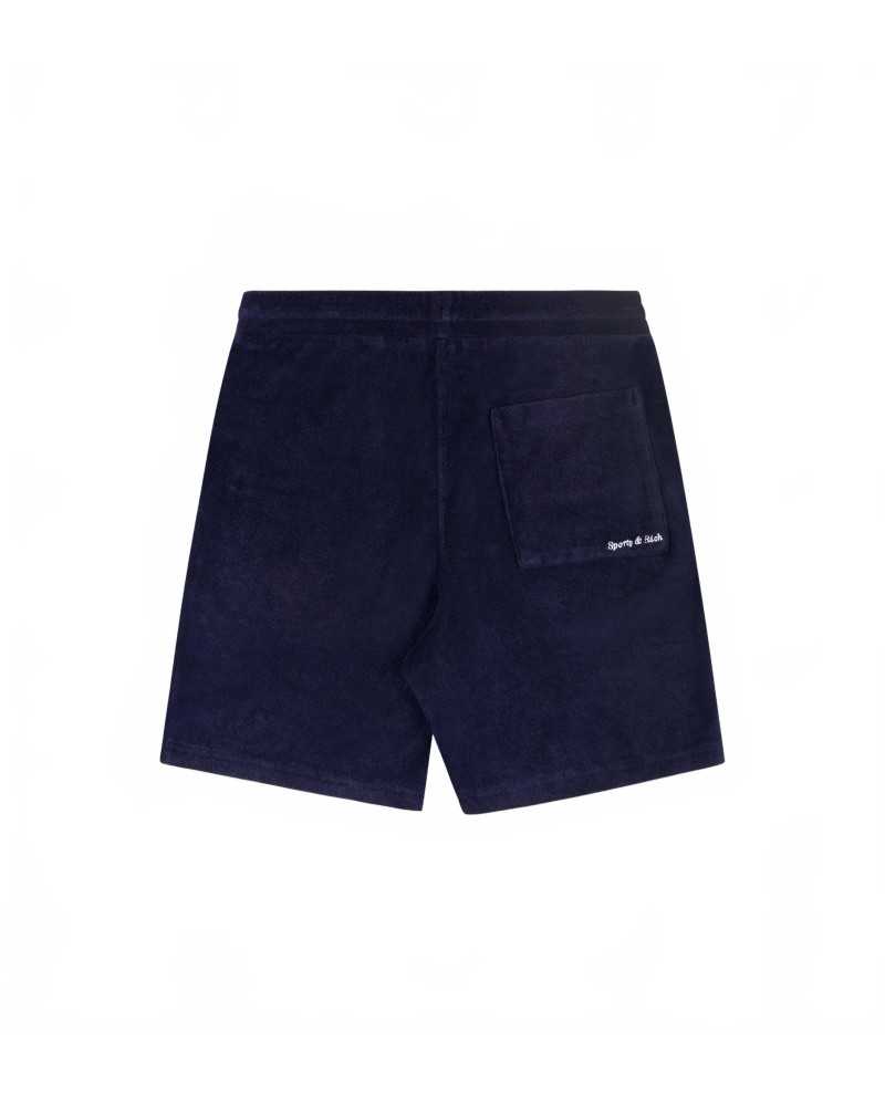 Eden Script Unisex Terry Short - Sporty And Rich - Dark Navy Eden Script Unisex Terry Short - Sporty And Rich - Dark Navy