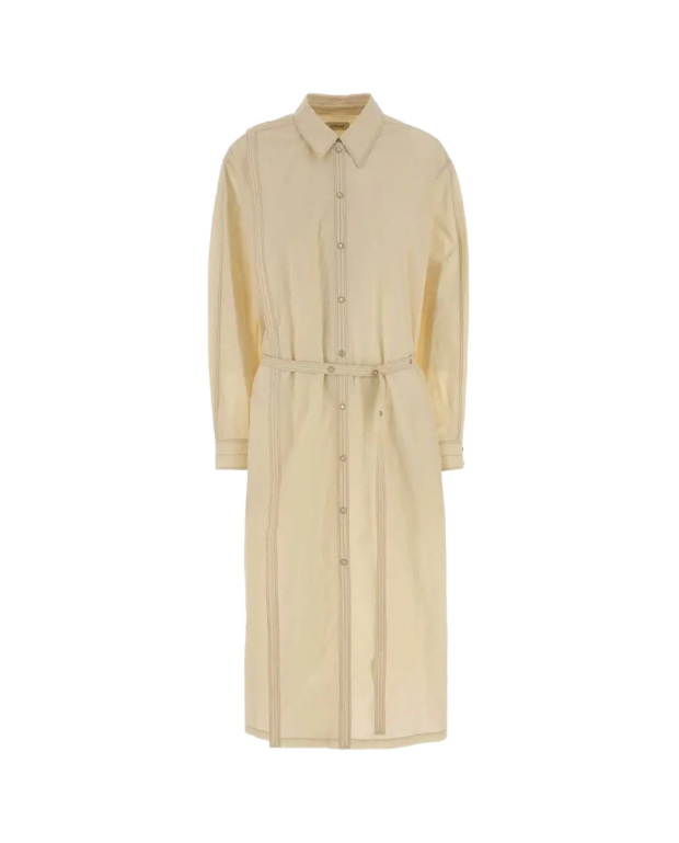 Asymmetrical Shirt Dress - Lemaire - Butter Milk