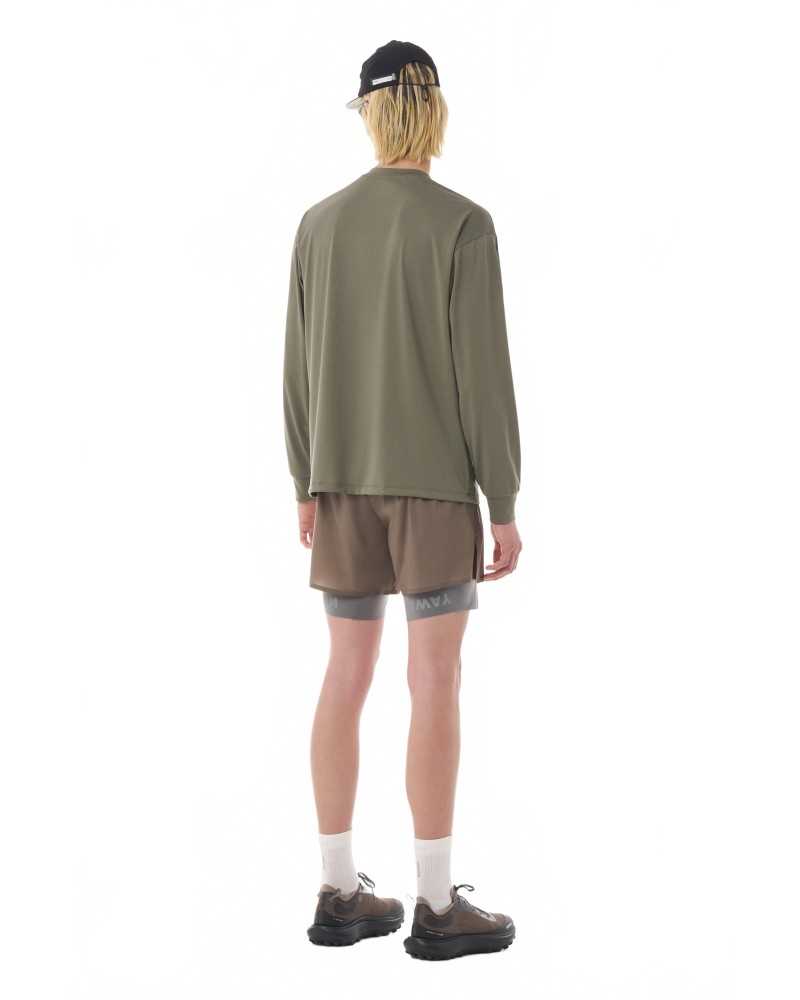Auralite Long Tee - Satisfy - Dusty Olive