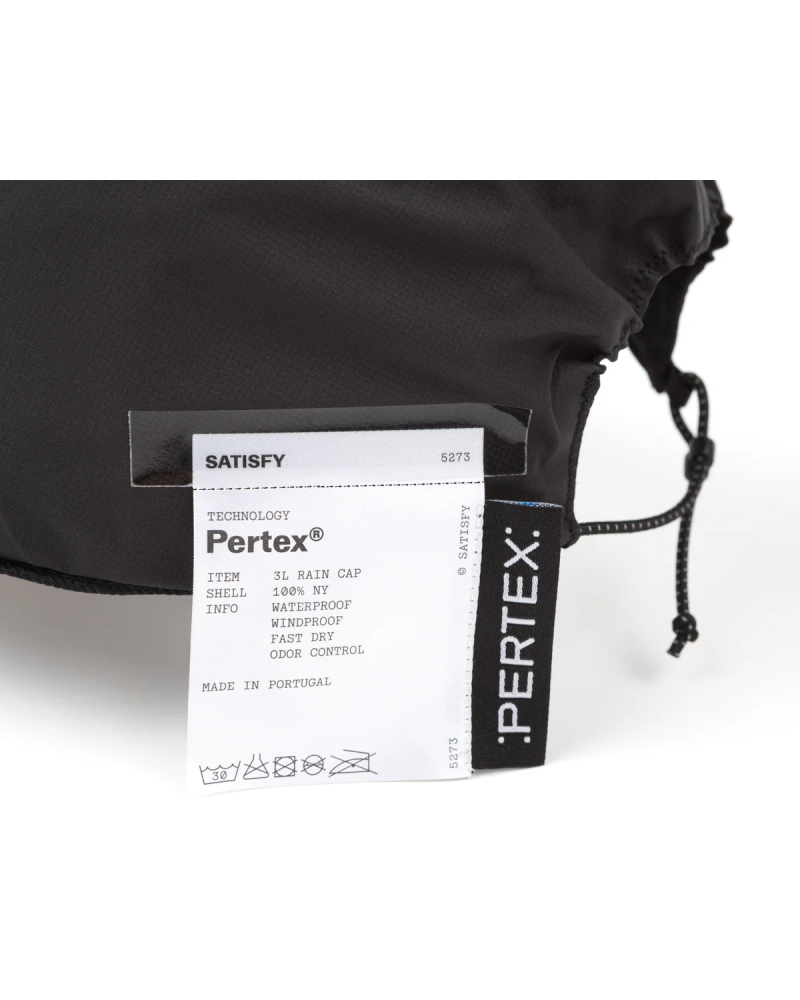 Pertex 3L Rain Cap - Satisfy - Black