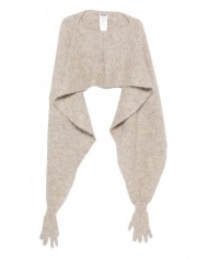 Cape En Mohair Brossé - Moschino - Beige