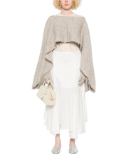 Cape En Mohair Brossé - Moschino - Beige