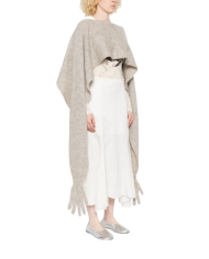 Cape En Mohair Brossé - Moschino - Beige