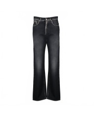 Delave Denim Trousers - Moschino - Black Delave Denim Trousers - Moschino - Black
