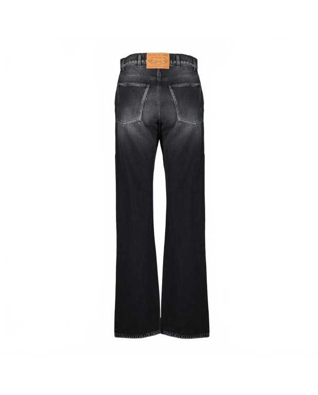 Delave Denim Trousers - Moschino - Black Delave Denim Trousers - Moschino - Black