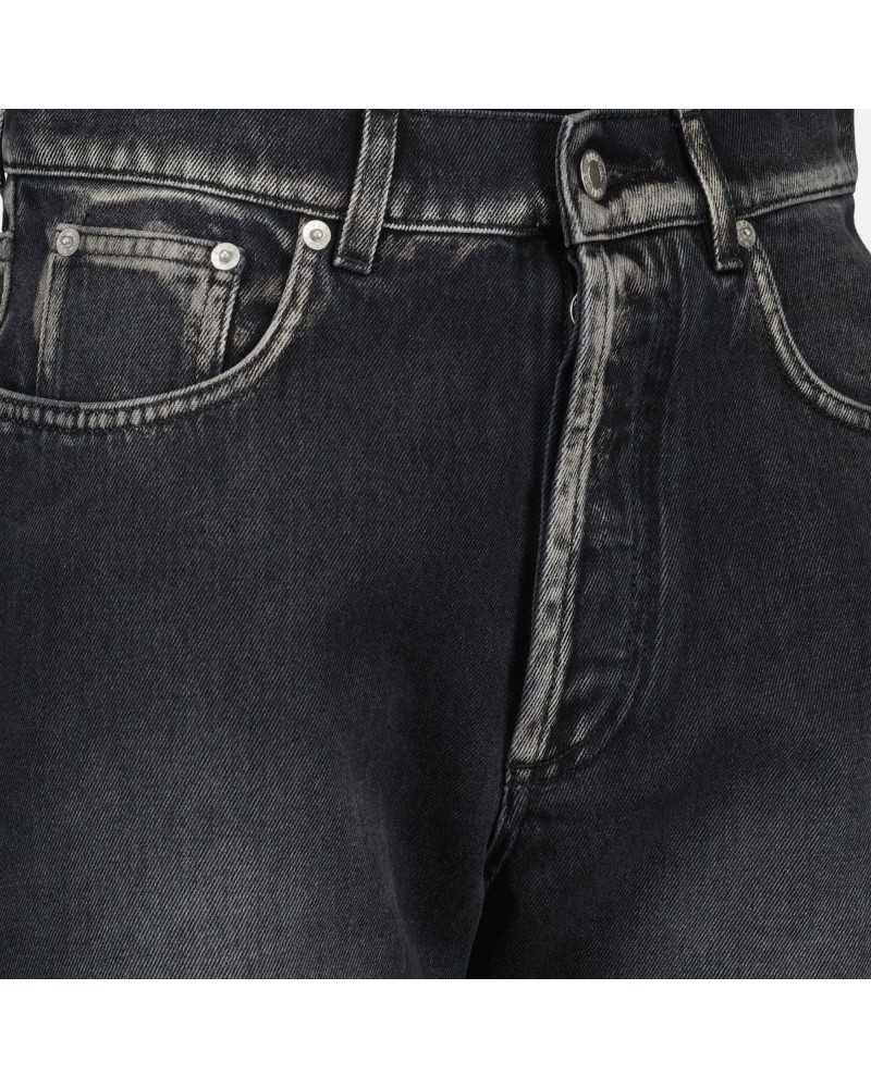 Pantalon En Denim Delave - Moschino - Black Pantalon En Denim Delave - Moschino - Black