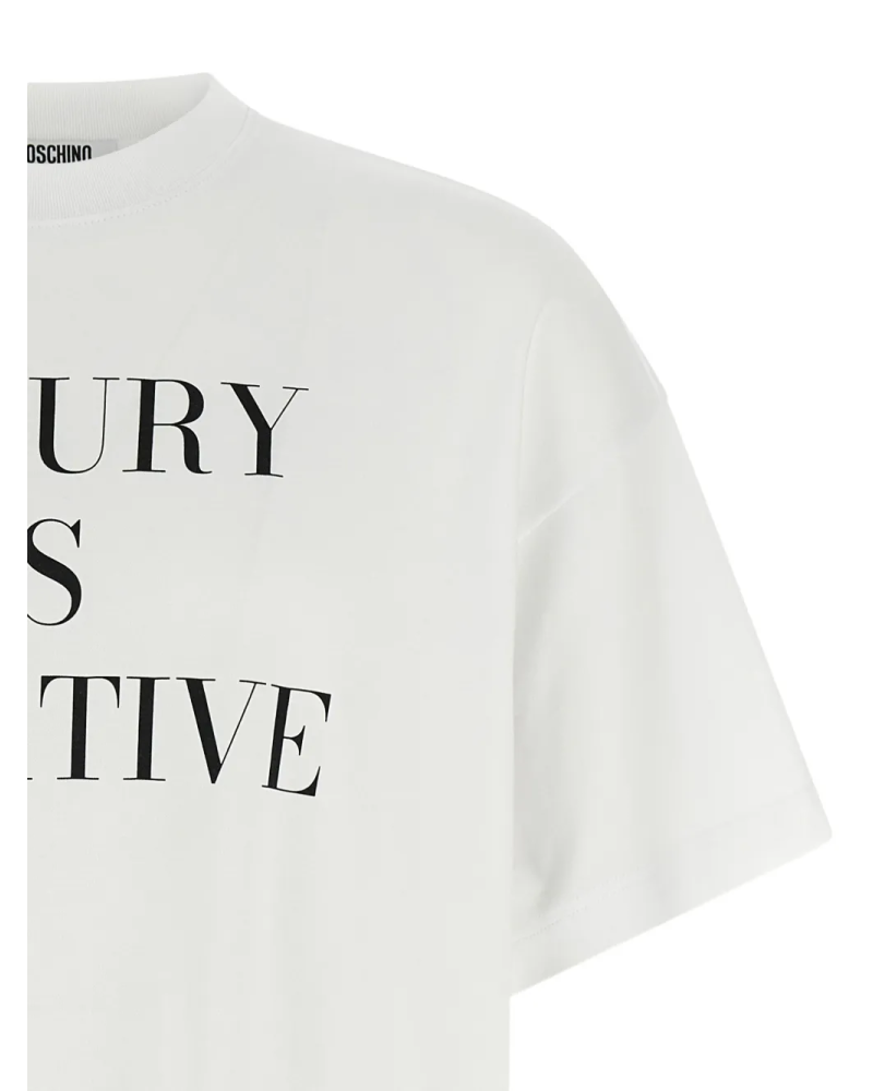 Tee Shirt Luxury Oversize - Moschino - White Tee Shirt Luxury Oversize - Moschino - White