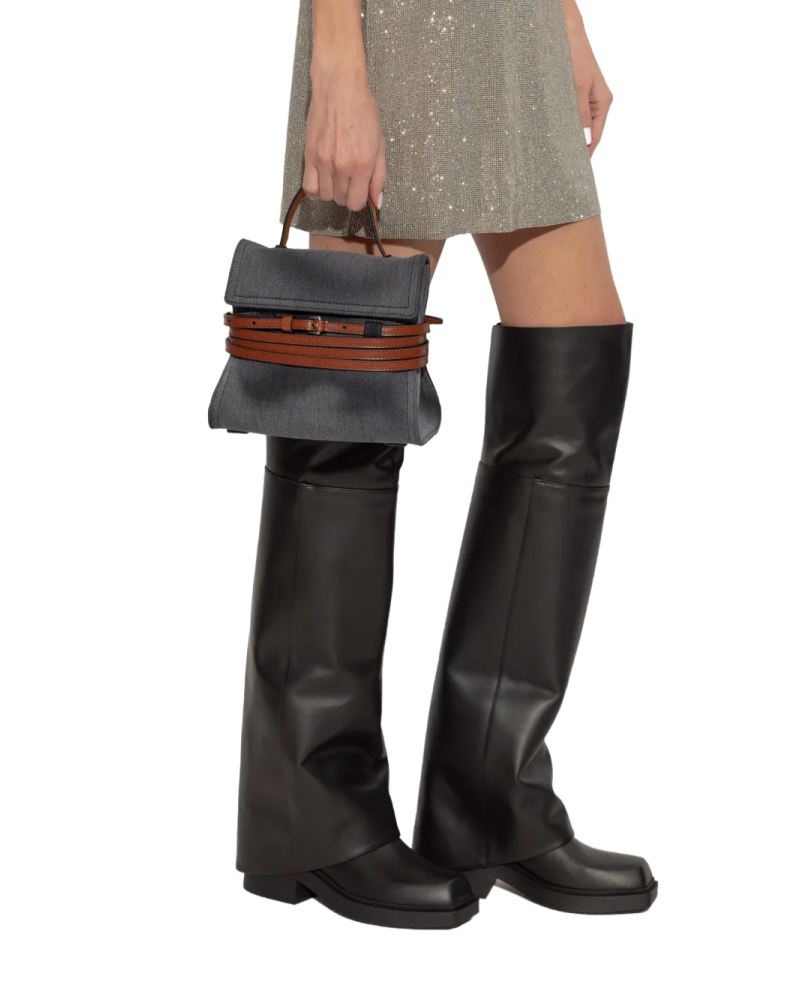 Tie Me Denim - Moschino - Noir Small Tie Me Denim - Moschino - Noir Small