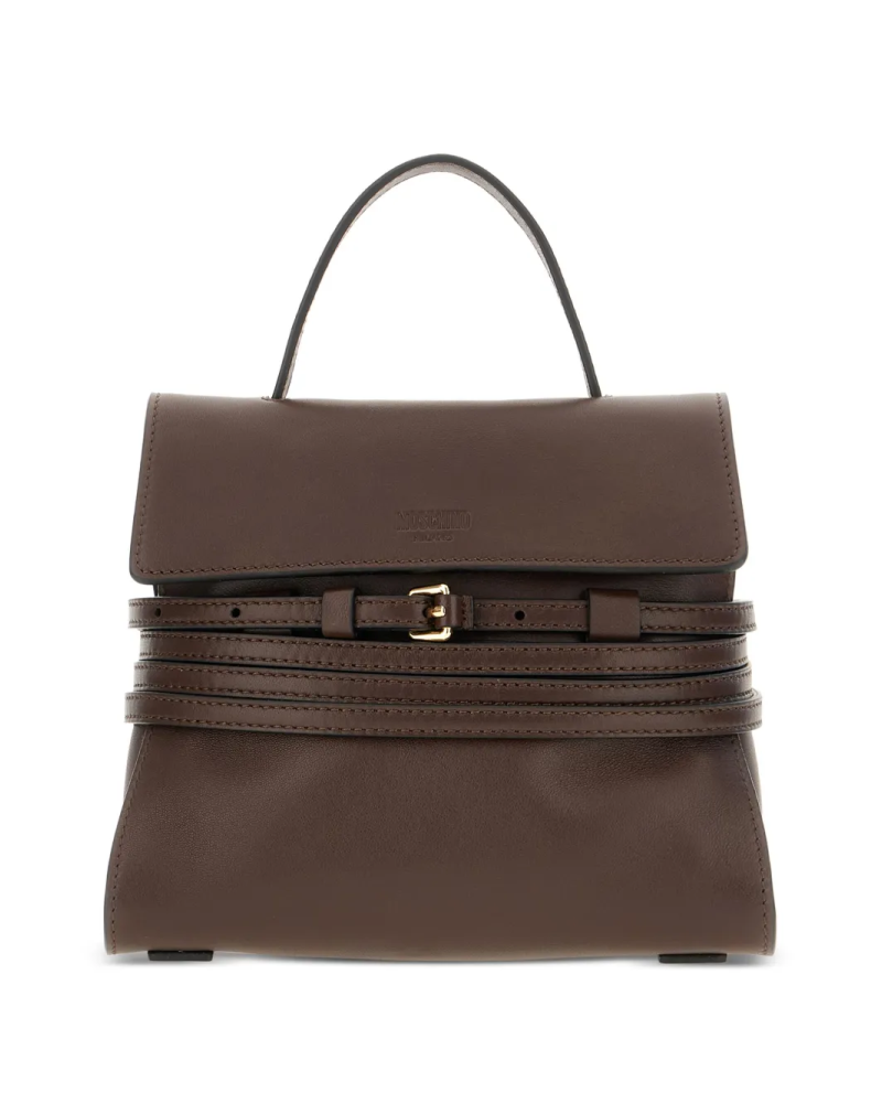 Tie Me with Zip - Moschino - Chocolate Small Tie Me with Zip - Moschino - Chocolate Small