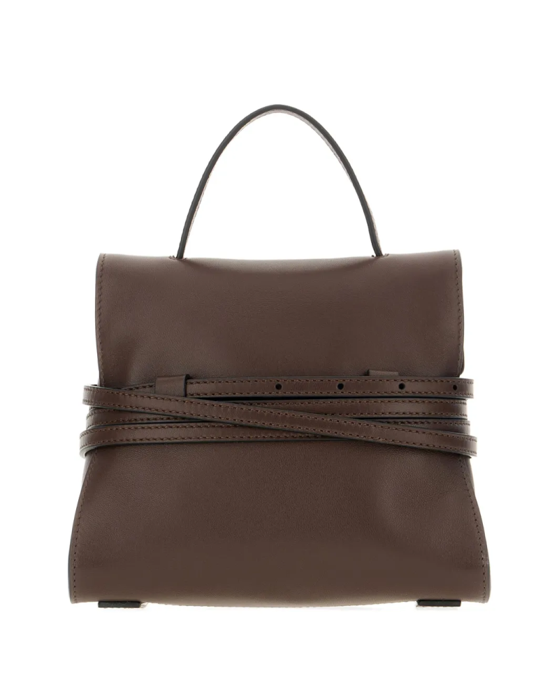 Tie Me with Zip - Moschino - Chocolate Small Tie Me with Zip - Moschino - Chocolate Small