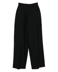 Long Wool Trousers - Moschino - Black