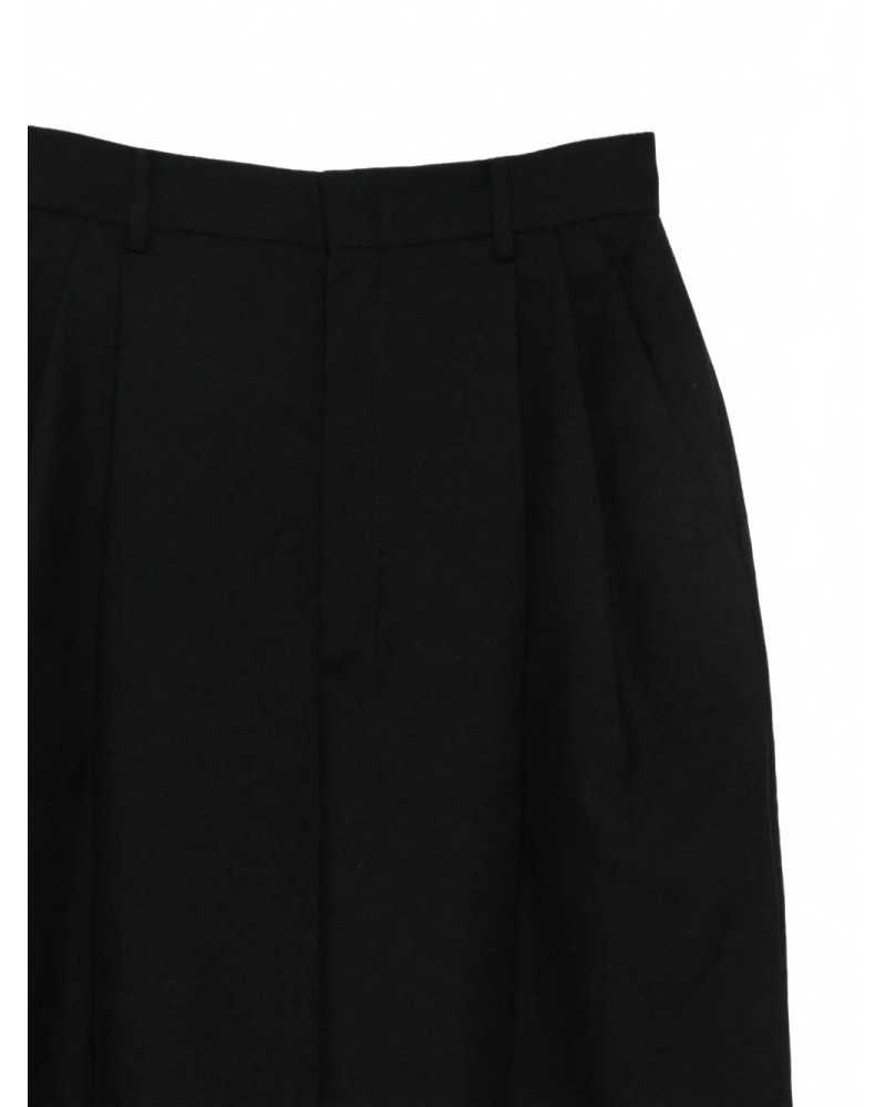 Pantalon Long En Laine - Moschino - Black Pantalon Long En Laine - Moschino - Black