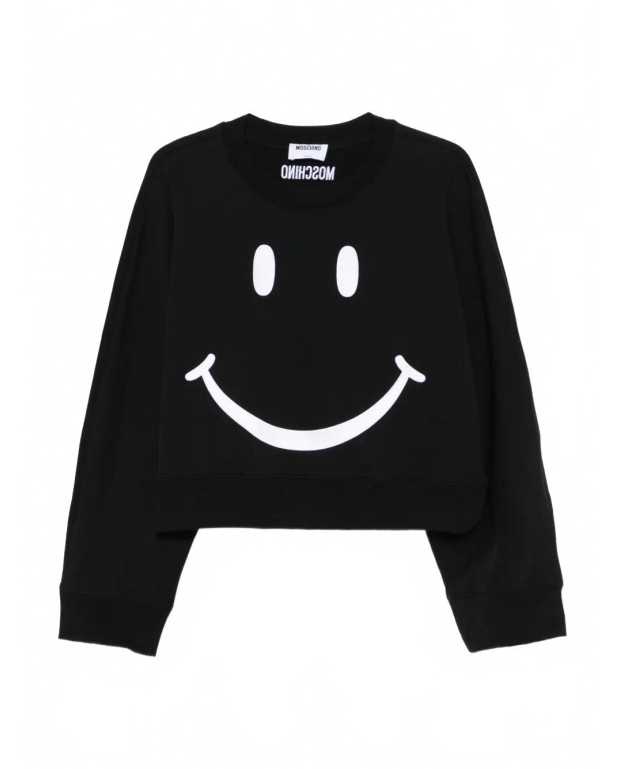 Pull En Coton Smiley - Moschino - Black