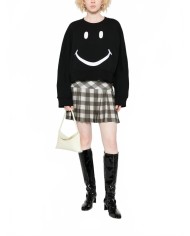 Smiley Cotton Sweater - Moschino - Black Smiley Cotton Sweater - Moschino - Black
