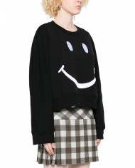 Smiley Cotton Sweater - Moschino - Black Smiley Cotton Sweater - Moschino - Black