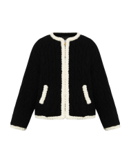 Alpaca Short Jacket - Moschino - Multi Black