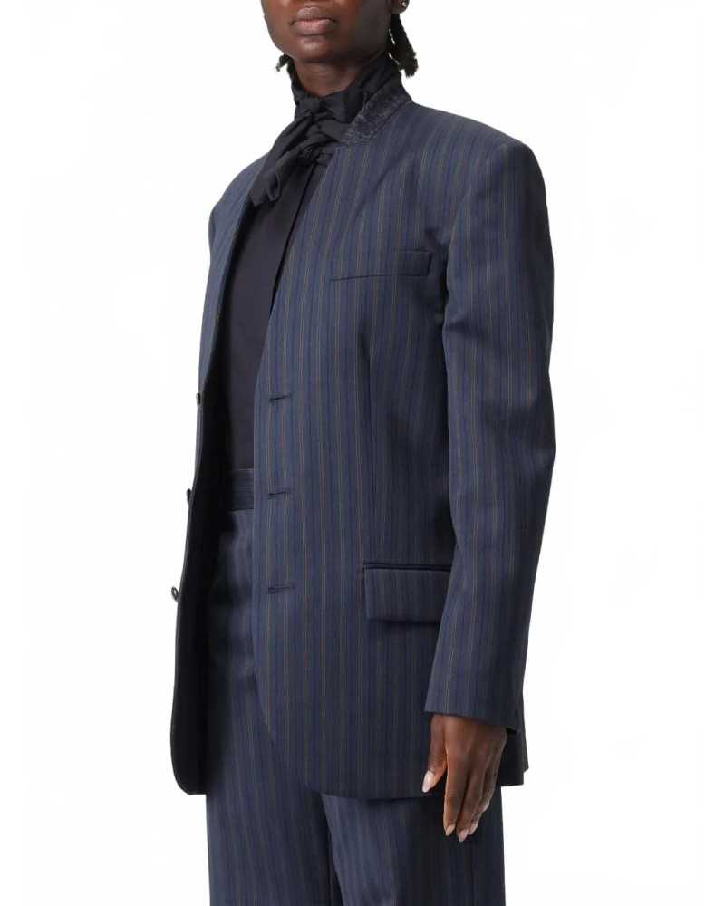 Veste En Laine - Moschino - Multi Blue Veste En Laine - Moschino - Multi Blue