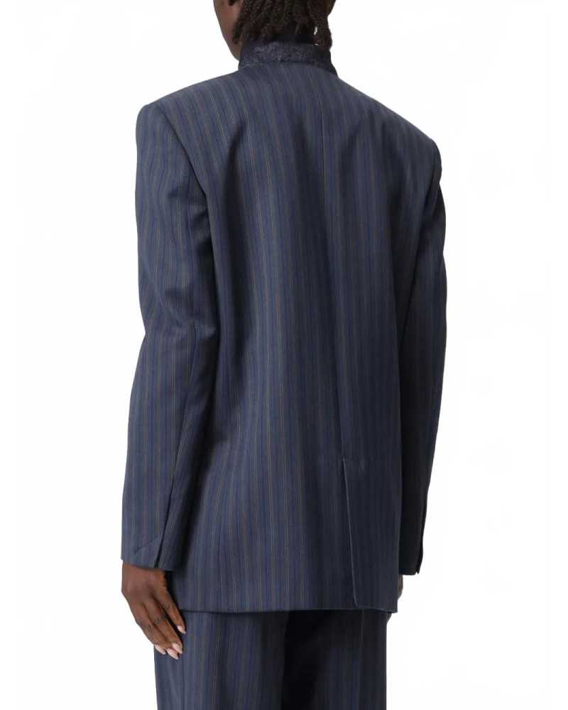 Veste En Laine - Moschino - Multi Blue Veste En Laine - Moschino - Multi Blue