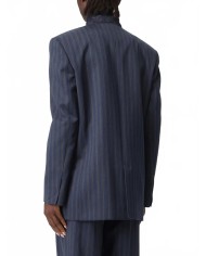 Wool Jacket - Moschino - Multi Blue