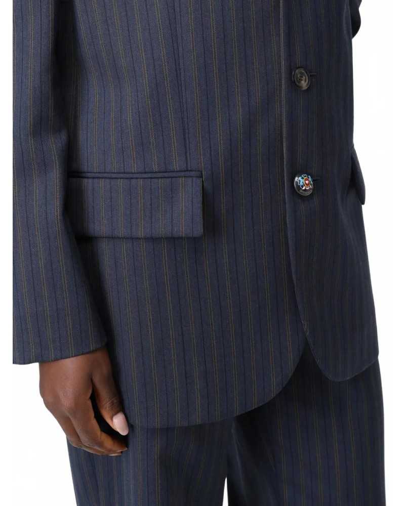 Veste En Laine - Moschino - Multi Blue Veste En Laine - Moschino - Multi Blue