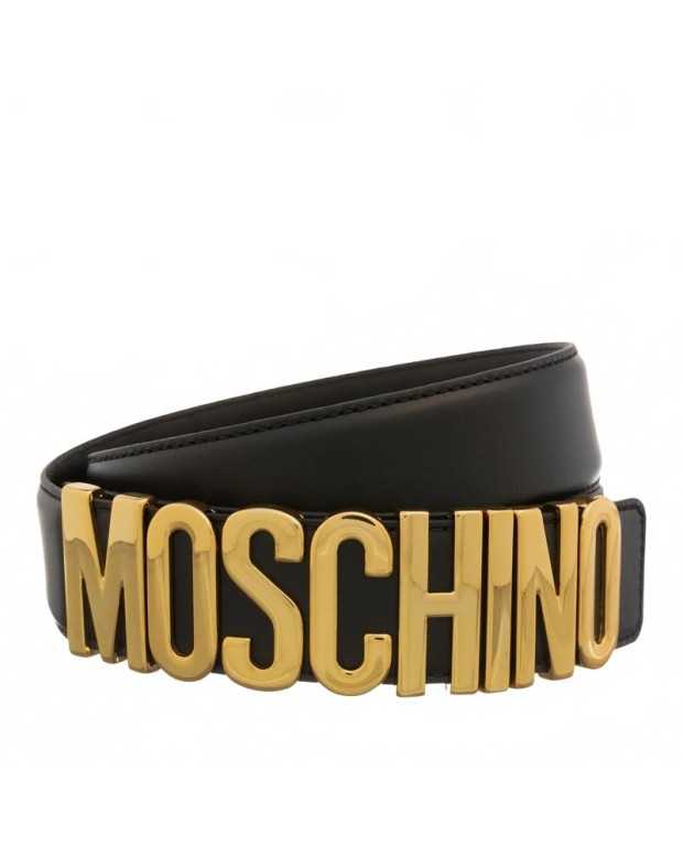 Velvet Belt - Moschino - Black