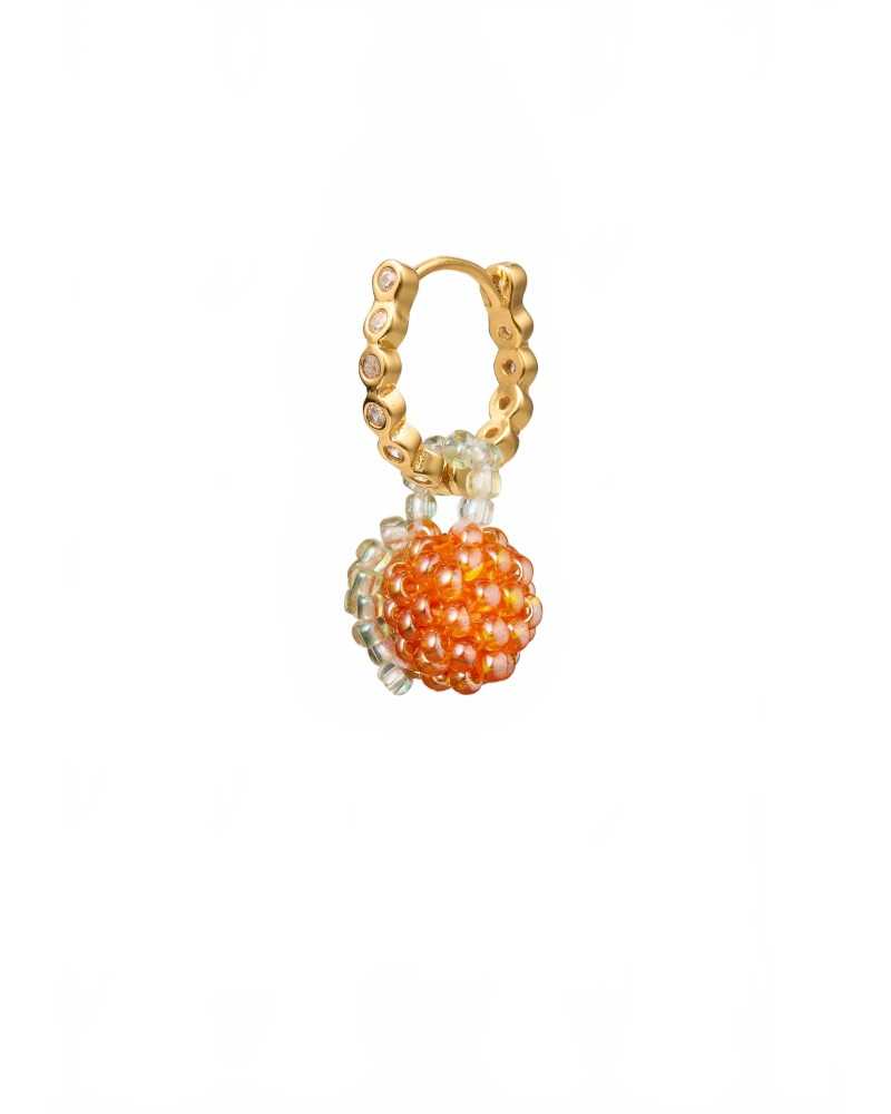 Mini Bright Orange Earring - Pura Utz - Orange Mini Bright Orange Earring - Pura Utz - Orange