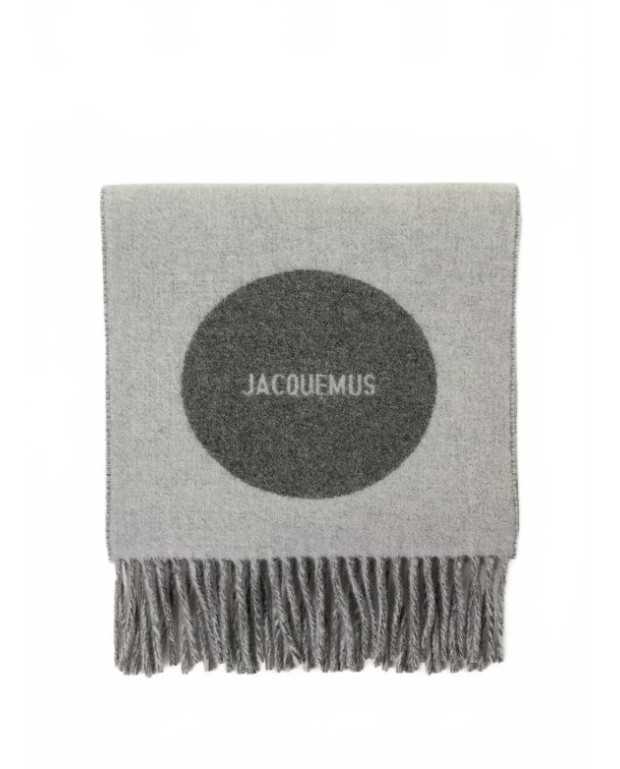 Round Square Scarf - Jacquemus - Multi Grey