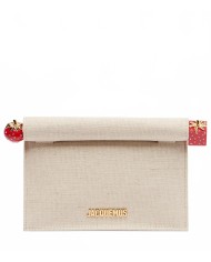 La Petite Pochette Rond Carre - Jacquemus - Light Greige