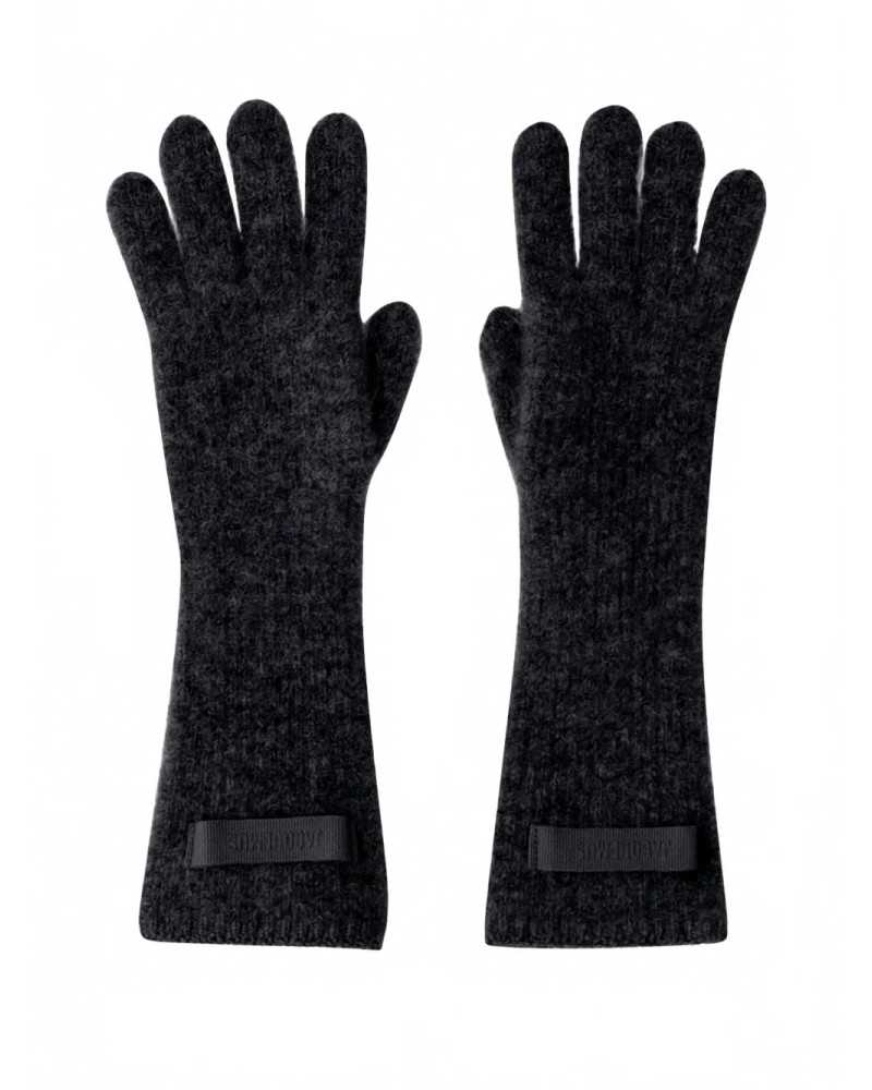 Gros Grain Gloves - Jacquemus - Black Gros Grain Gloves - Jacquemus - Black