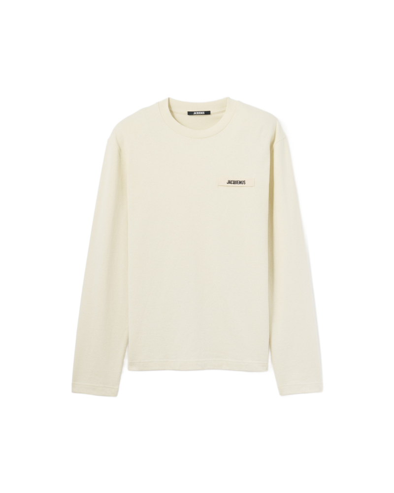 The Gros Grain Long Sleeve Tshirt - Jacquemus - Beige The Gros Grain Long Sleeve Tshirt - Jacquemus - Beige