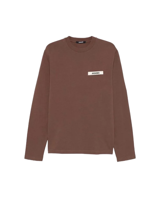 Le Tshirt Gros Grain Manches Longues - Jacquemus - Dark Brown Le Tshirt Gros Grain Manches Longues - Jacquemus - Dark Brown