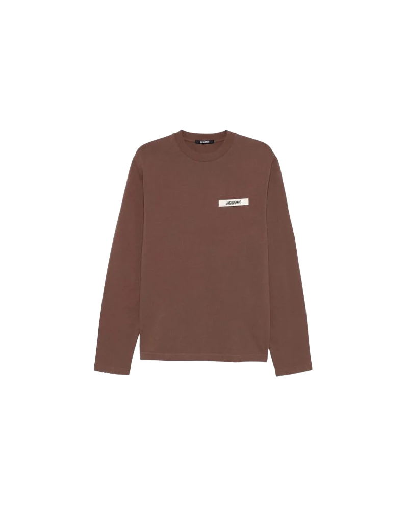 The Gros Grain Long Sleeve Tshirt - Jacquemus - Dark Brown
