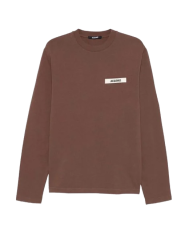 Le Tshirt Gros Grain Manches Longues - Jacquemus - Dark Brown