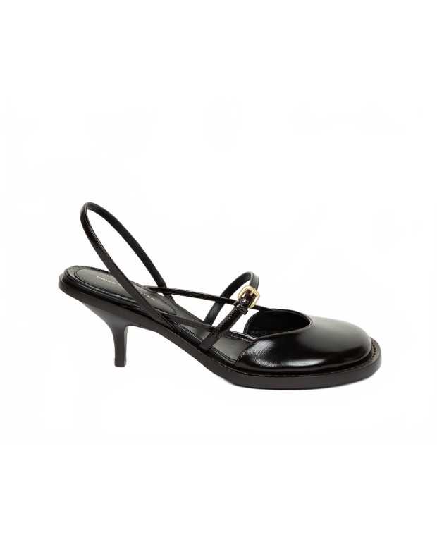 Strappy Leather Pump - Dries Van Noten - Dark Brown