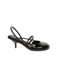 Escarpin En Cuir A Brides - Dries Van Noten - Dark Brown