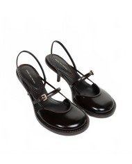 Strappy Leather Pump - Dries Van Noten - Dark Brown Strappy Leather Pump - Dries Van Noten - Dark Brown