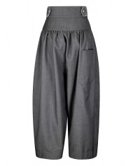 Luna Wide-Legged Trousers - Pasqualetti - Charcoal / Black Luna Wide-Legged Trousers - Pasqualetti - Charcoal / Black